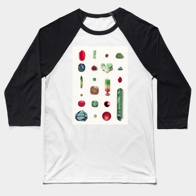 Precious Stones Baseball T-Shirt by Cassia